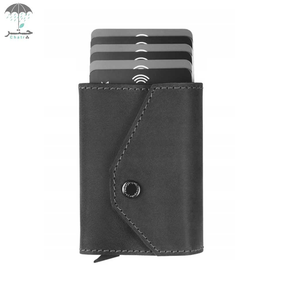 جاکارتی چرم هانتر Pularys مدل PORTER GO wallet رنگ مشکی کد 174628401