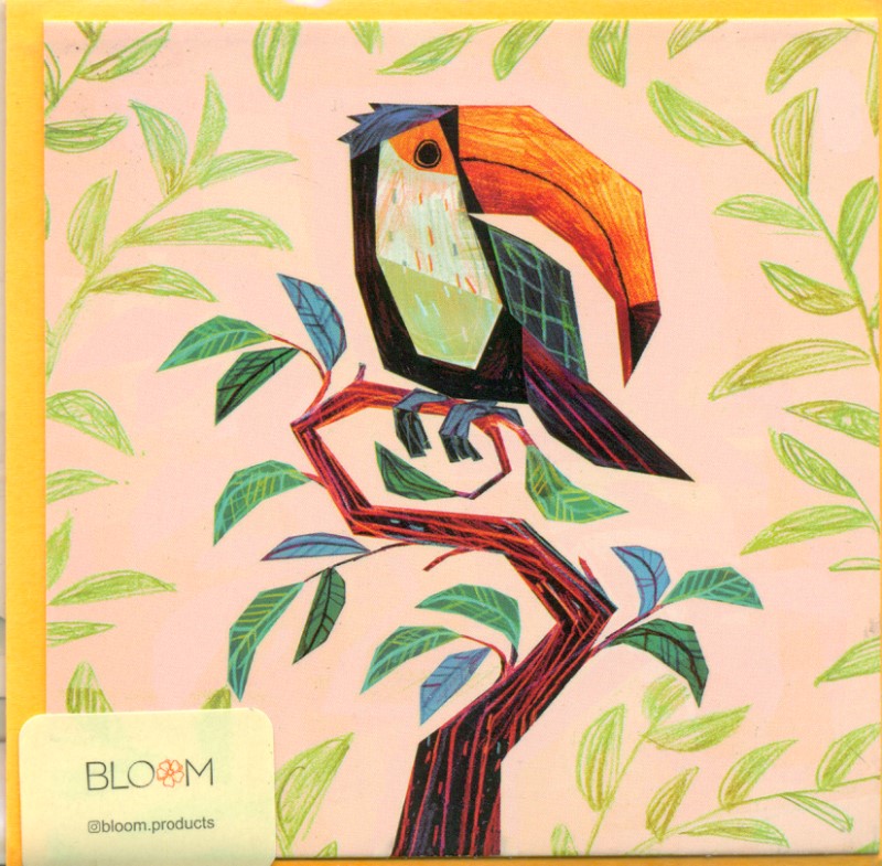 کارت پستال تک مربع bloom - 0