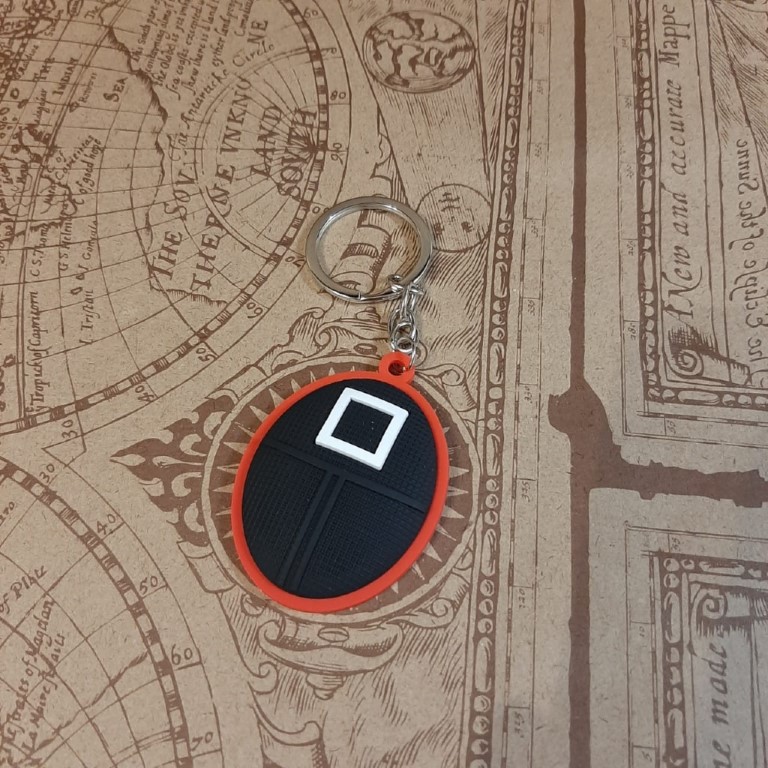 جاکلیدی اسکوئید گیم ماسک دور قاب 1211-4 - 0