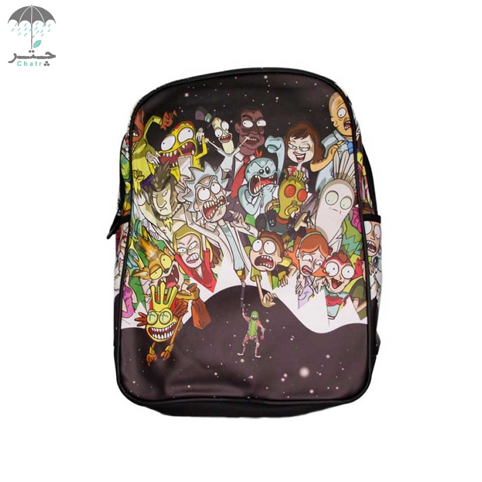 کوله‌پشتی چرم هارنا طرح ریک (Rick)