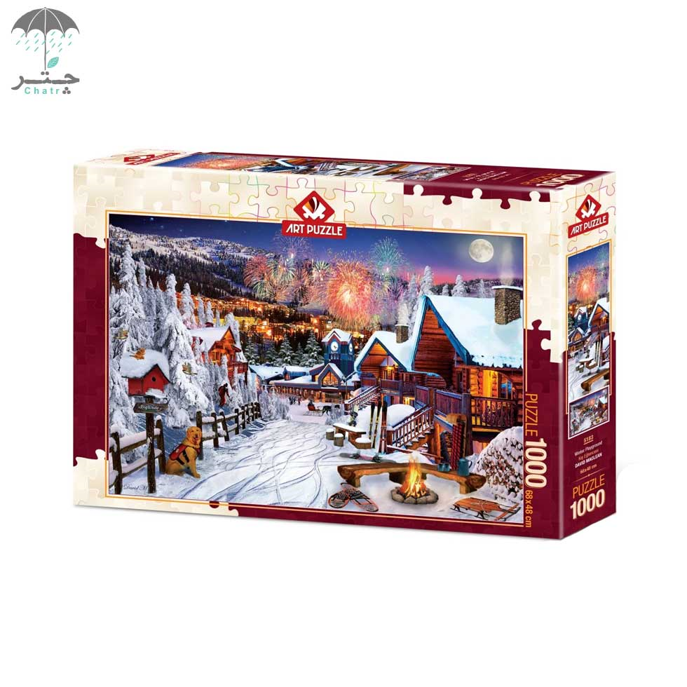 پازل آرت پازل 1000 تکه طرح winter playground کد 5183 - 0