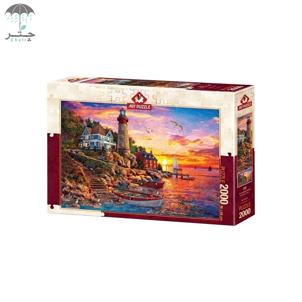 پازل آرت پازل 2000 تکه طرح the gorgeous sunset کد 5486 - 0