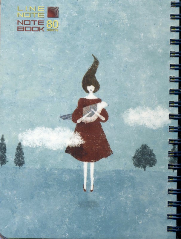 دفتر خط‌دار لاین نت 80 برگ سری ماه کد 7040 - 0