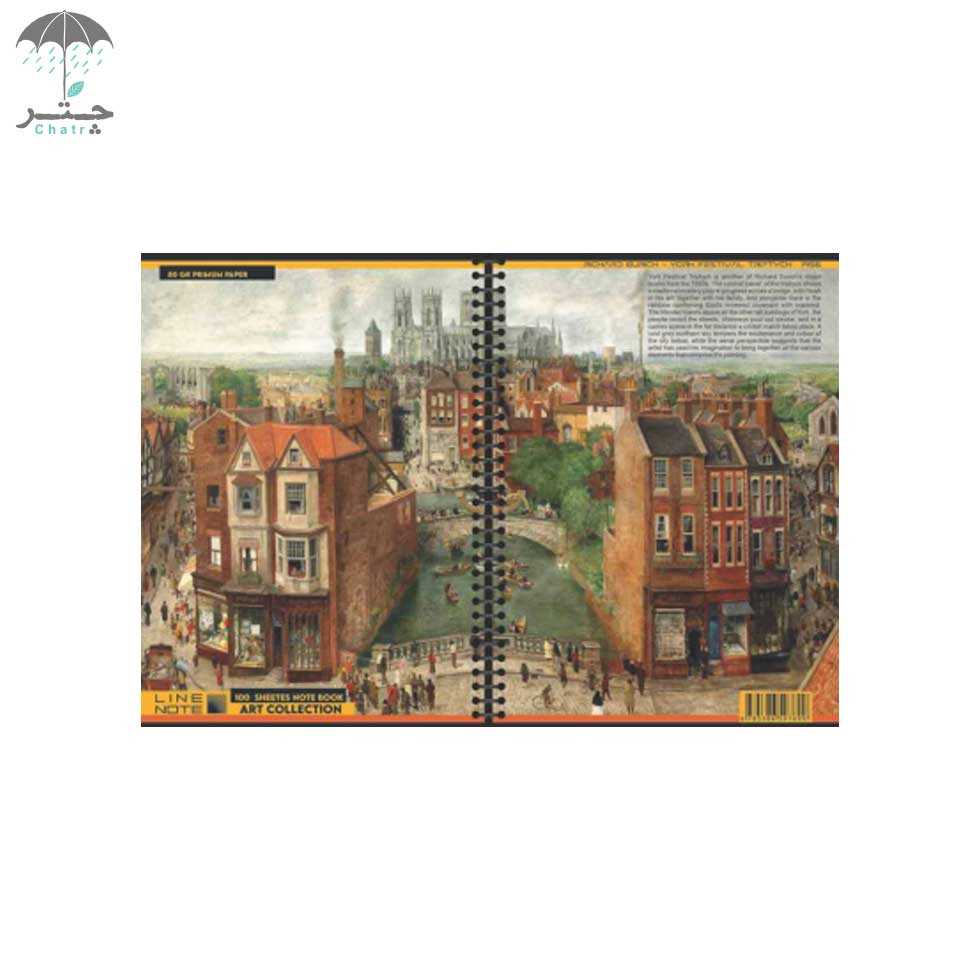 دفتر مشق لاین نت 100 برگ سری آرت کد 7699 - 1