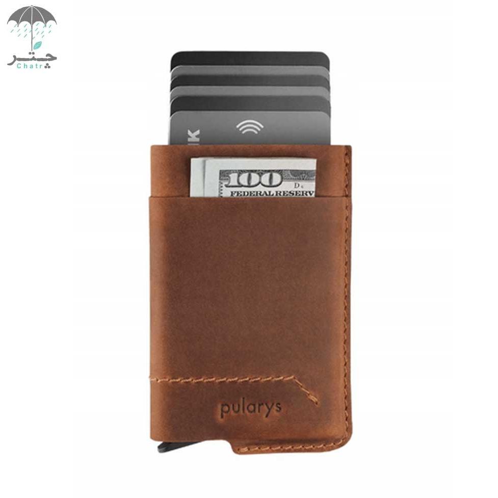 جاکارتی چرم هانتر Pularys مدل GOBI wallet رنگ شتری کد 172428406