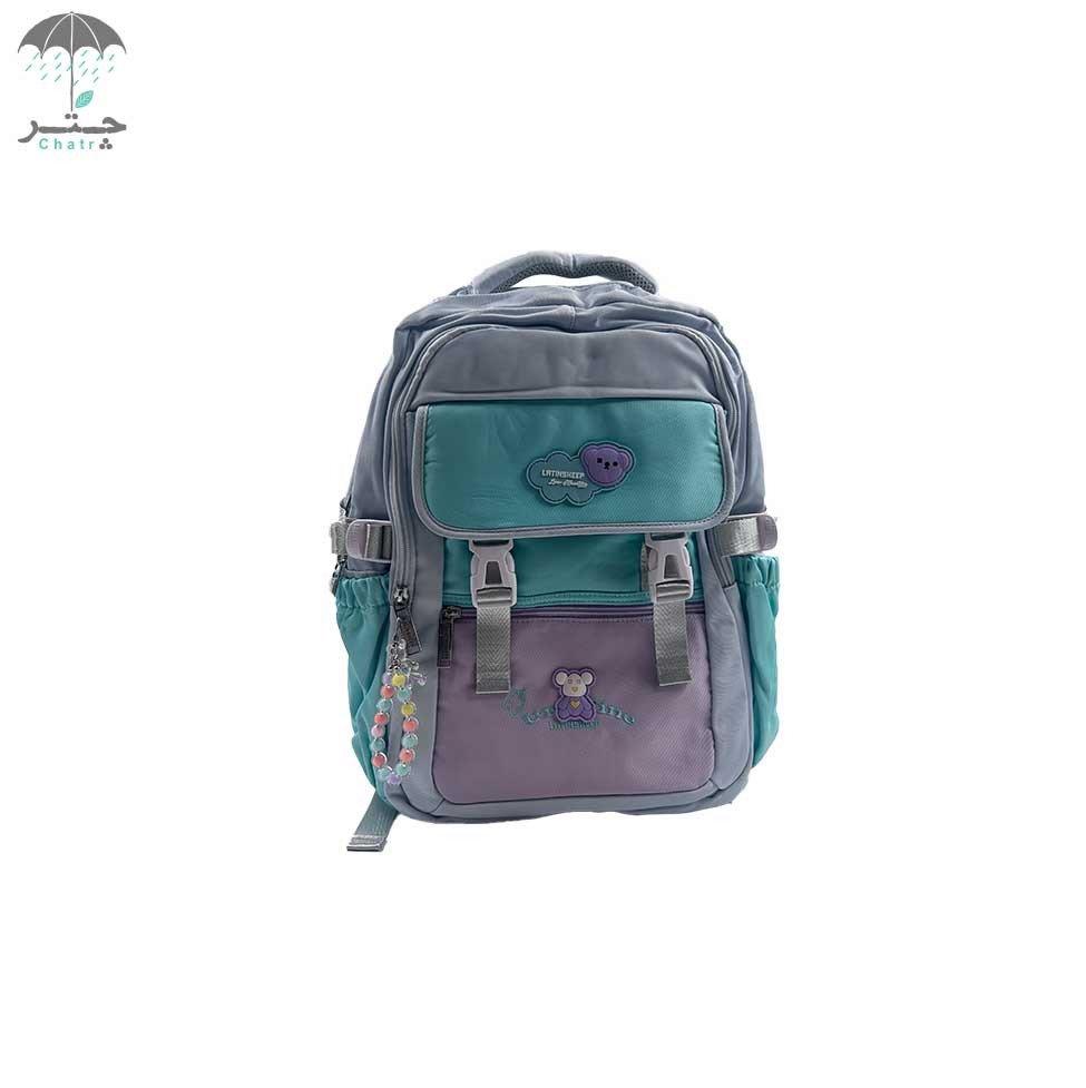 کوله‌پشتی لاتین شیپ رنگ سبز طوسی کد 68039