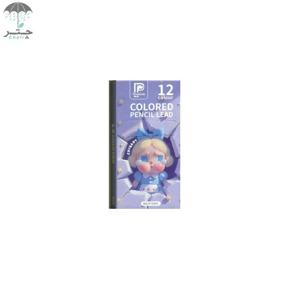 نوک مداد رنگی اتودی پرودون 12 رنگ کد P12301 طرح CRYBABY