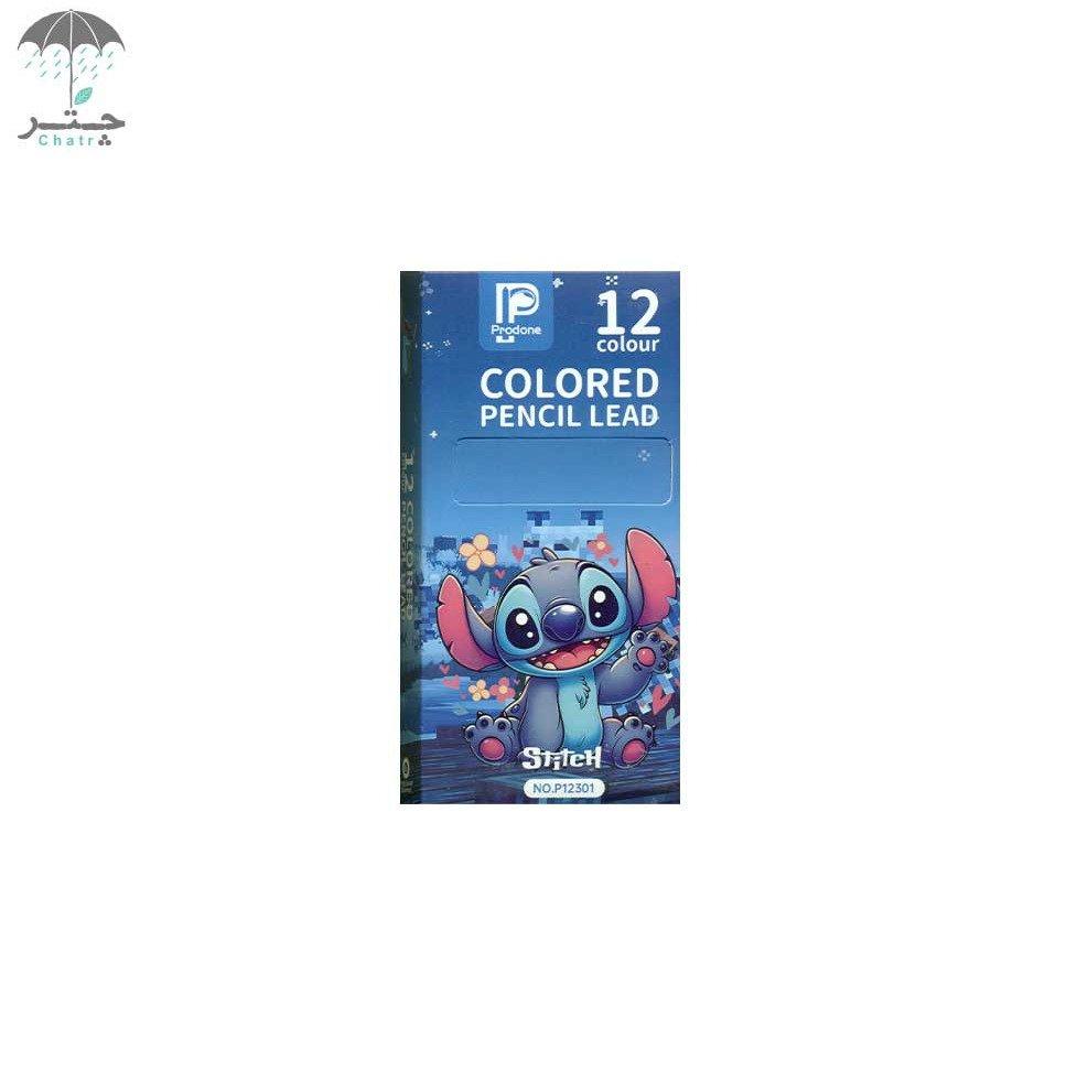 نوک مداد رنگی اتودی پرودون 12 رنگ کد P12301 طرح STITCH