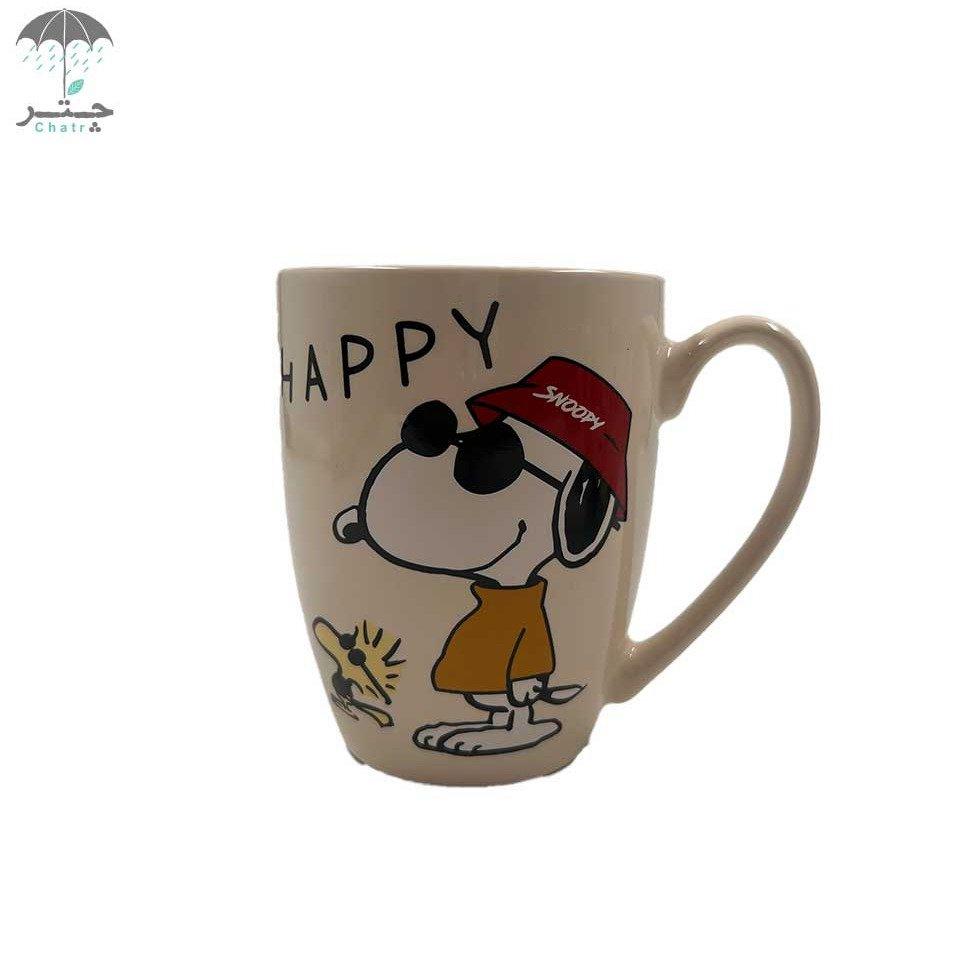 ماگ اسنوپی طرح happy (کد SDM001S76)