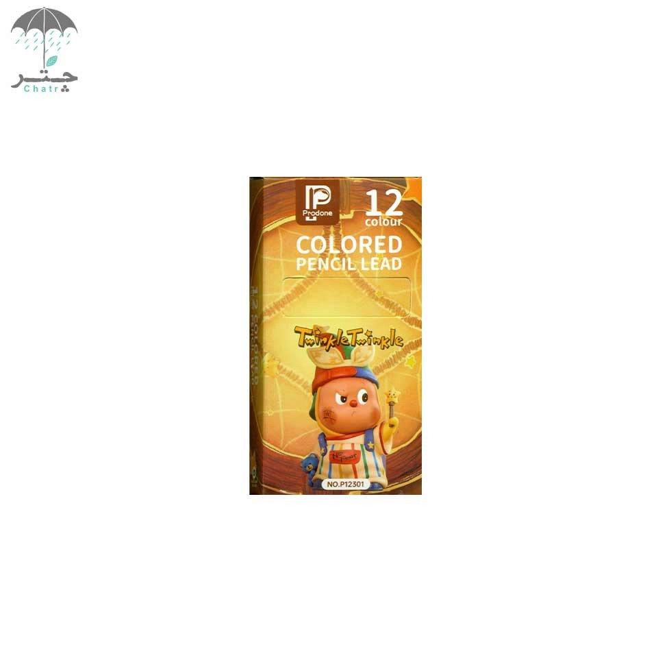 نوک مداد رنگی اتودی پرودون 12 رنگ کد P12301 طرح TWINKLE