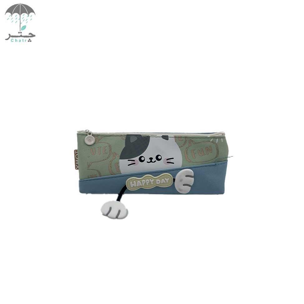 جامدادی مدل Happy day طرح گربه کد H214
