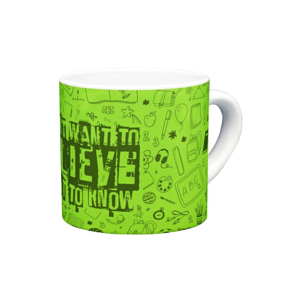 مینی ماگ داخل رنگی I want to know - 0