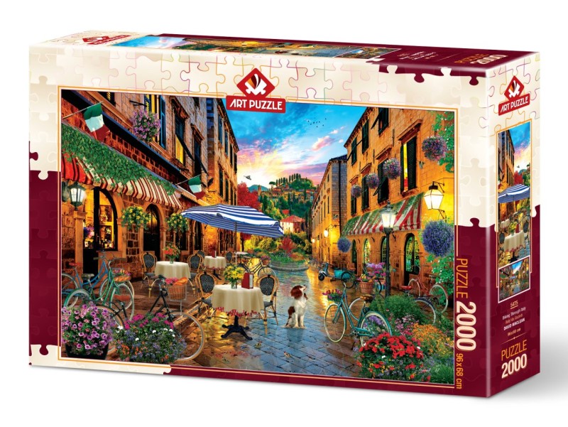 پازل 5475 (2000 تکه) Biking through Italy