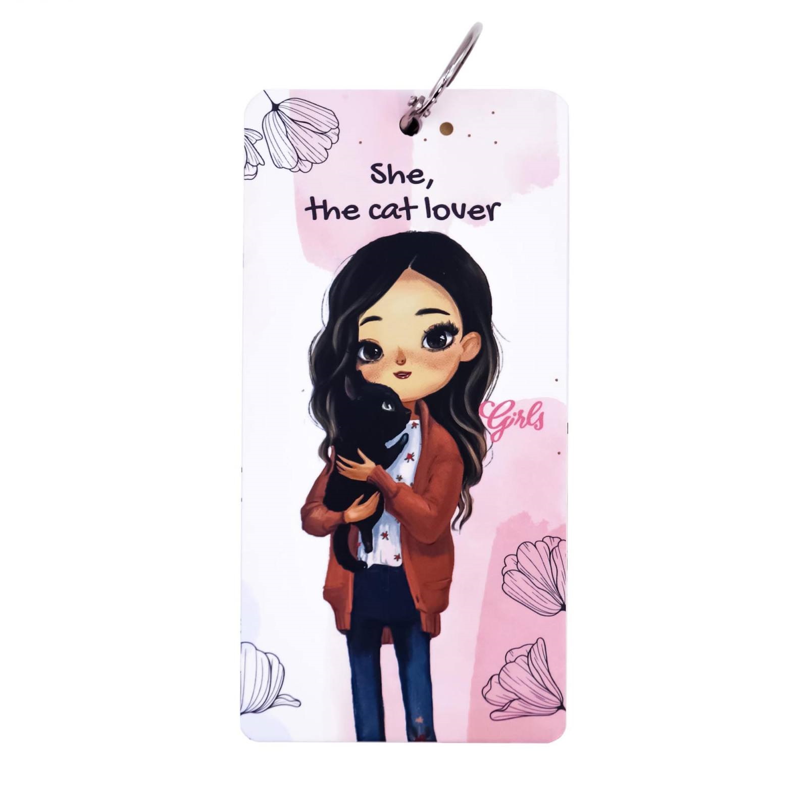 یادداشت حلقهدار memo pad دختران She the cat lover 4858 - 0