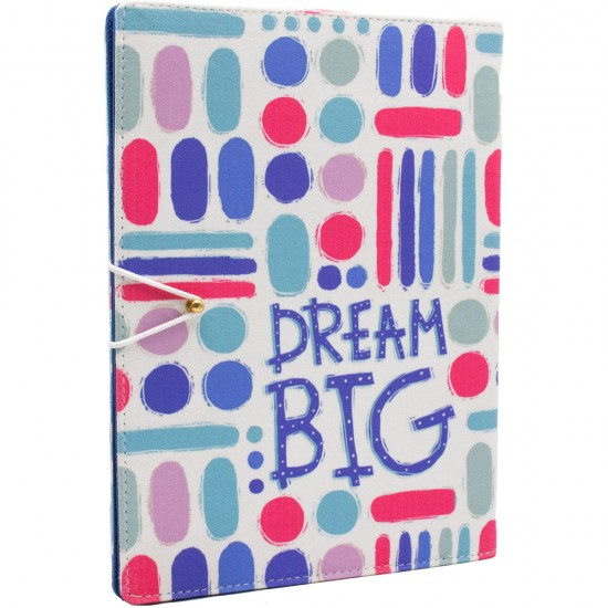 دفتر کلاسوری پارچه‌ای Dream big