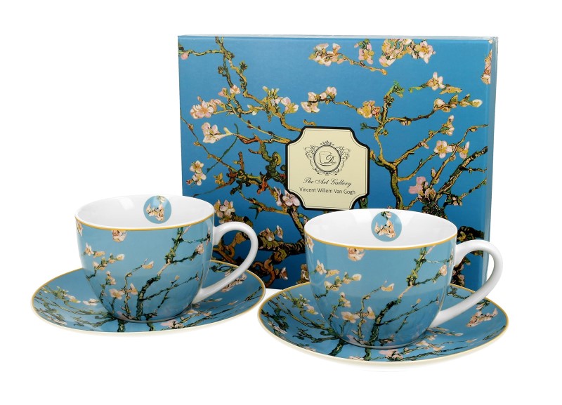 Cups with saucers 280 ml 2 pcs Almond blossom by van goth 8102 - 0