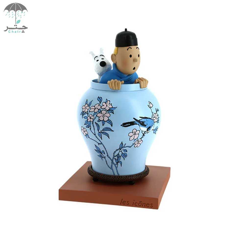مجسمه و فیگور تن‌تن مدل گلدان کد 46401 - 0