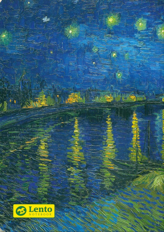 پک 3 عددی دفتر خط‌دار لنتو طرح ونگوگ (Van gogh) - 2
