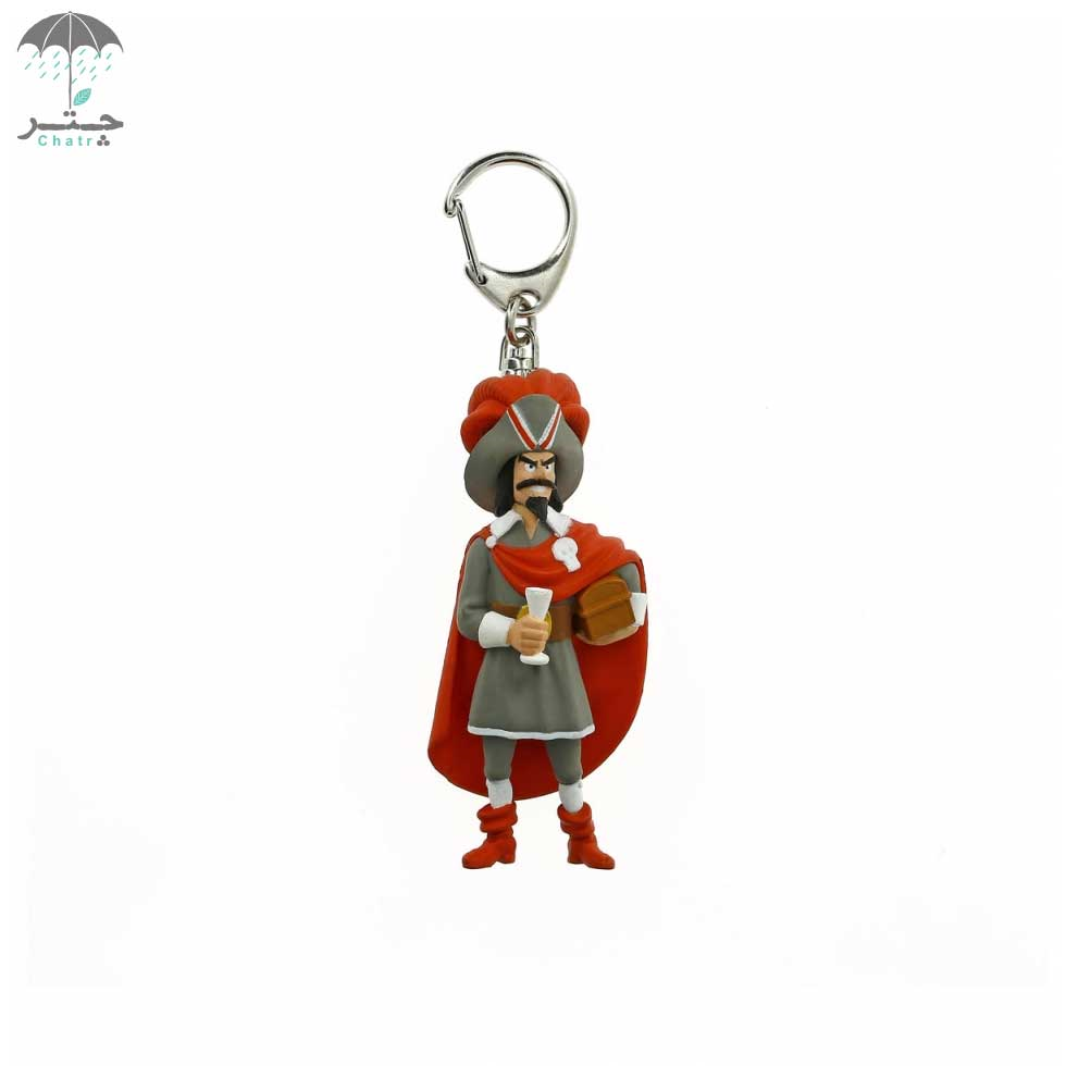 جاکلیدی و فیگور تن‌تن مدل راکام سرخ‌پوش کد 42460