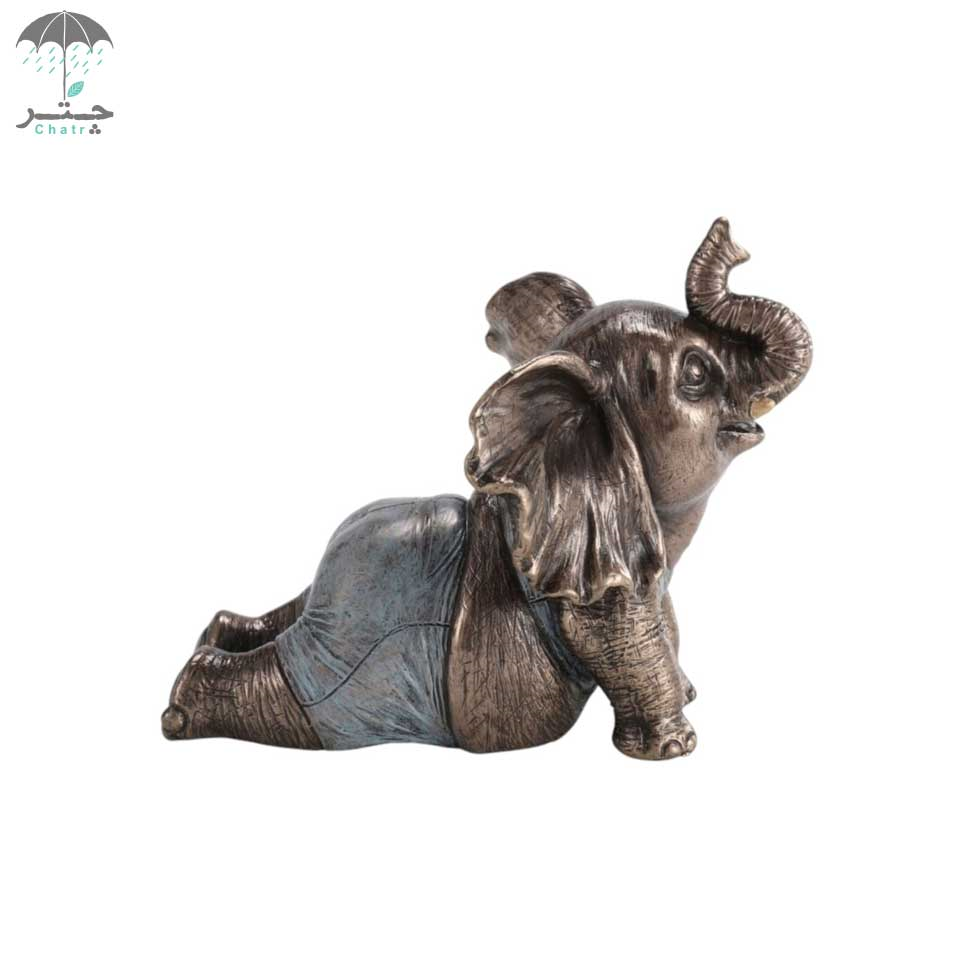 مجسمه ورونس دیزاین مدل فیل در حال یوگا کد WU78184A4