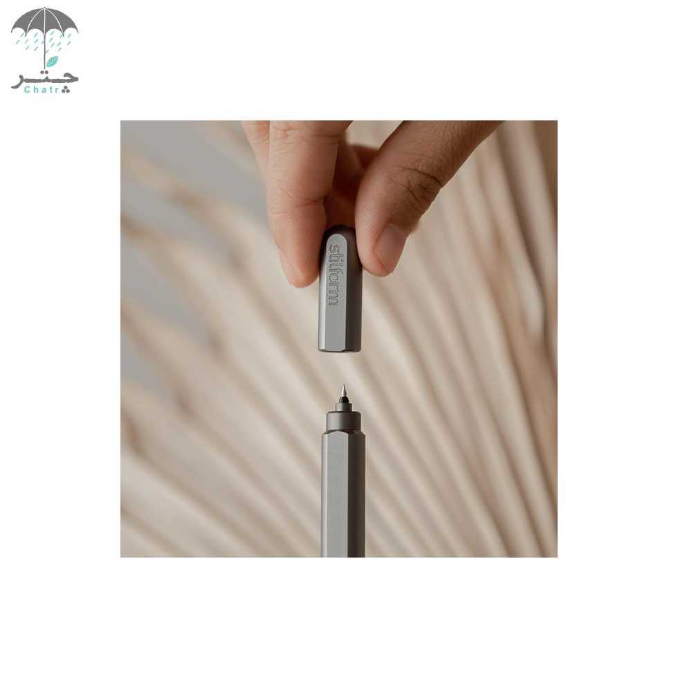 روان‌نویس ژله‌ای آلومینیومی استیل‌فرم مدل ARC رنگ Comet Grey کد 200013 - 2