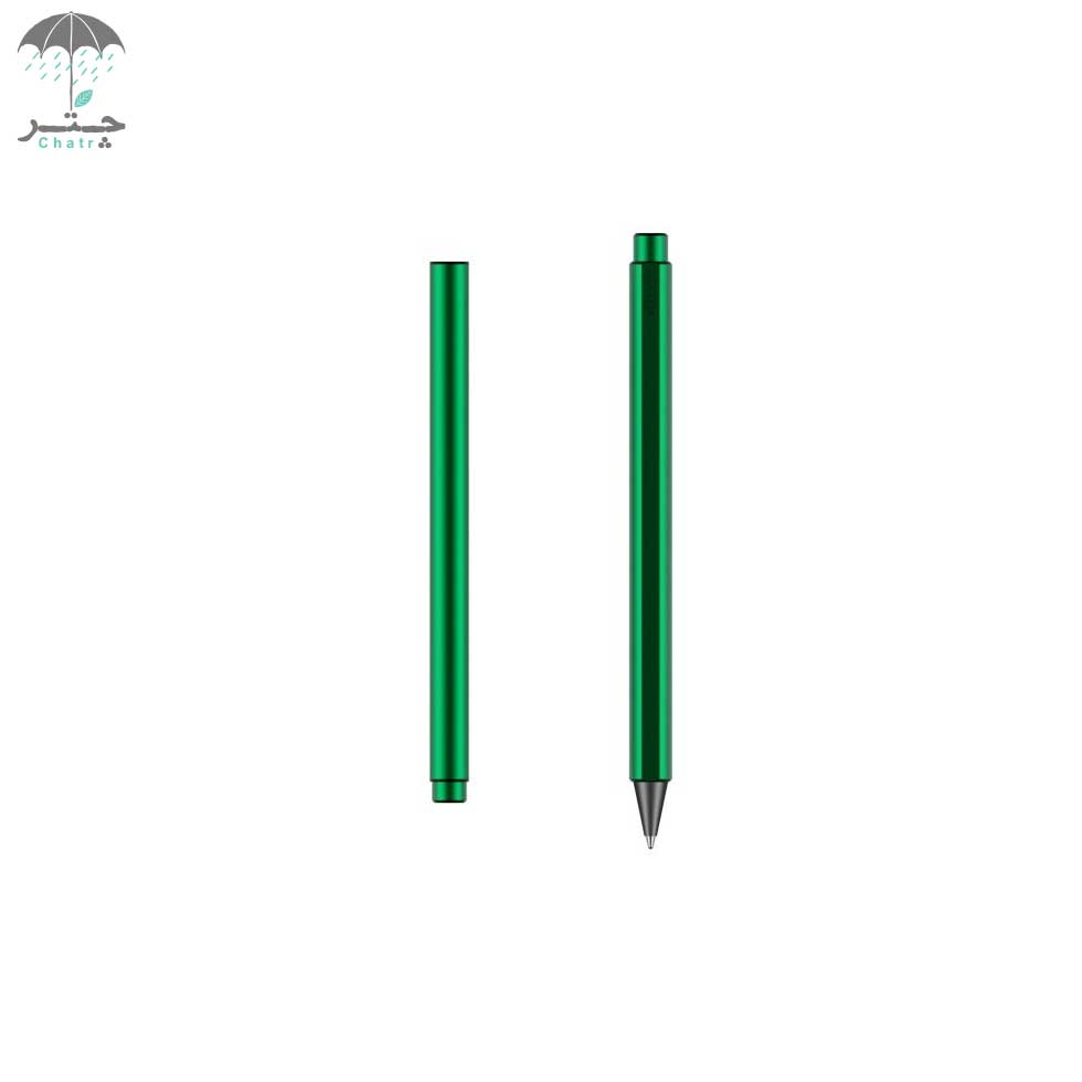 روان‌نویس آلومینیومی استیل‌فرم مدل Flow رنگ Aurora green کد 200545
