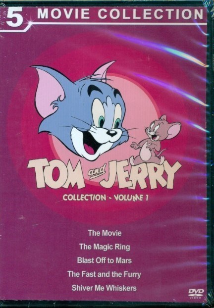 تصویر  Tom and Jerry 5 movie collection(سی‌دی کارتون)