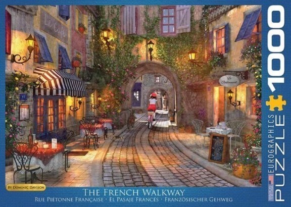 تصویر  پازل یوروگرافیکس 1000 تکه طرح The French Walkway کد 60000961