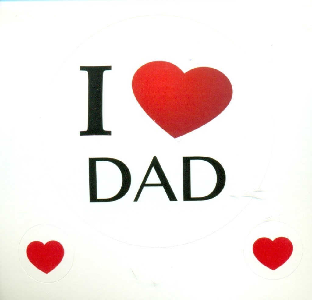 تصویر  استیکر دات کارت (I Love Dad)