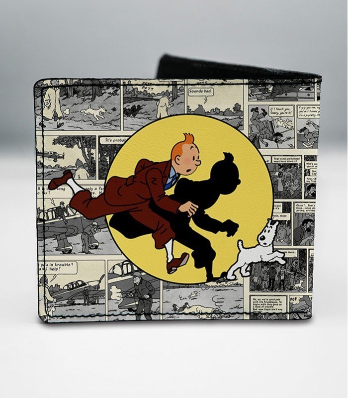 تصویر  کیف پول هارنا طرح (The adventures of tintin) نور و سایه