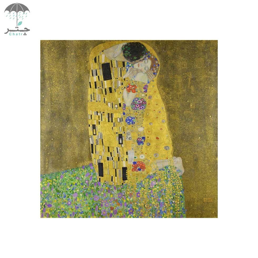 تصویر  مینی پازل ریکوردی 170 تکه طرح kiss gustav klimt کد 01587