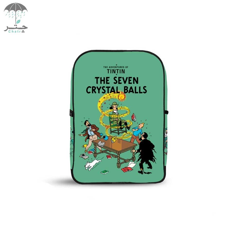 تصویر  کوله‌پشتی چرم هارنا طرح 7 گوی بلورین (The seven crystal balls)