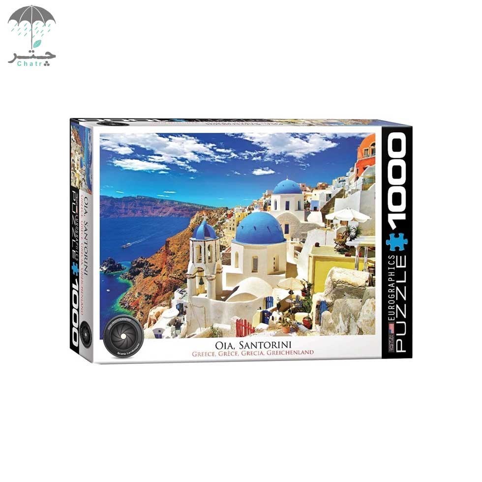 تصویر  پازل یوروگرافیکس 1000 تکه طرح Oia santorini greece کد 60000944