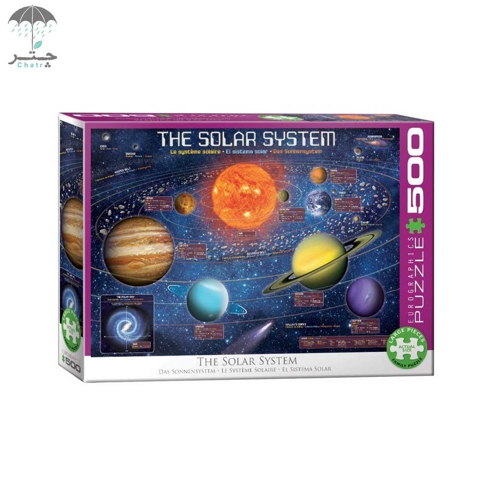 تصویر  پازل یوروگرافیکس 500 تکه طرح The Solar System کد 65005369