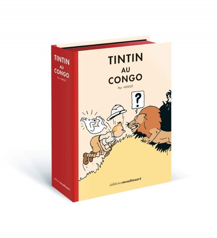 تصویر  Box litho tintin in congo colored