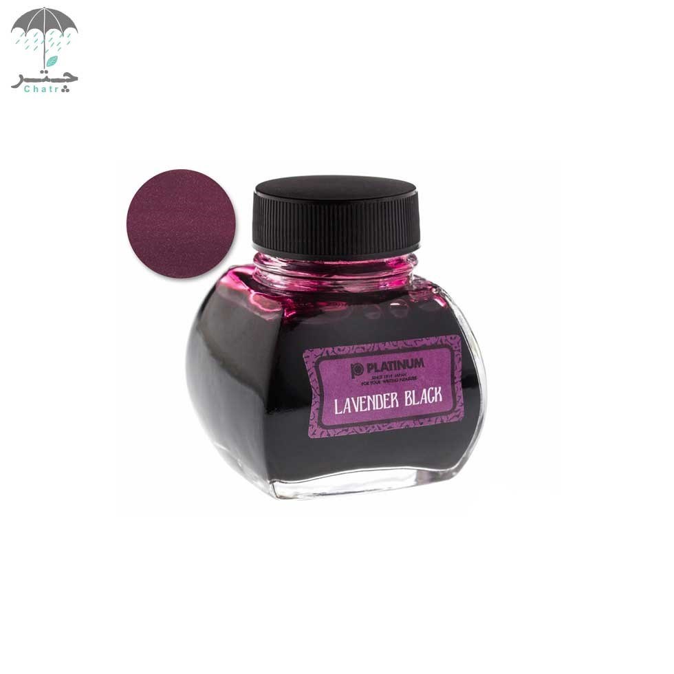 تصویر  جوهر خودنویس پلاتینوم مدل classic ink رنگ مشکی لوندر 60 میل