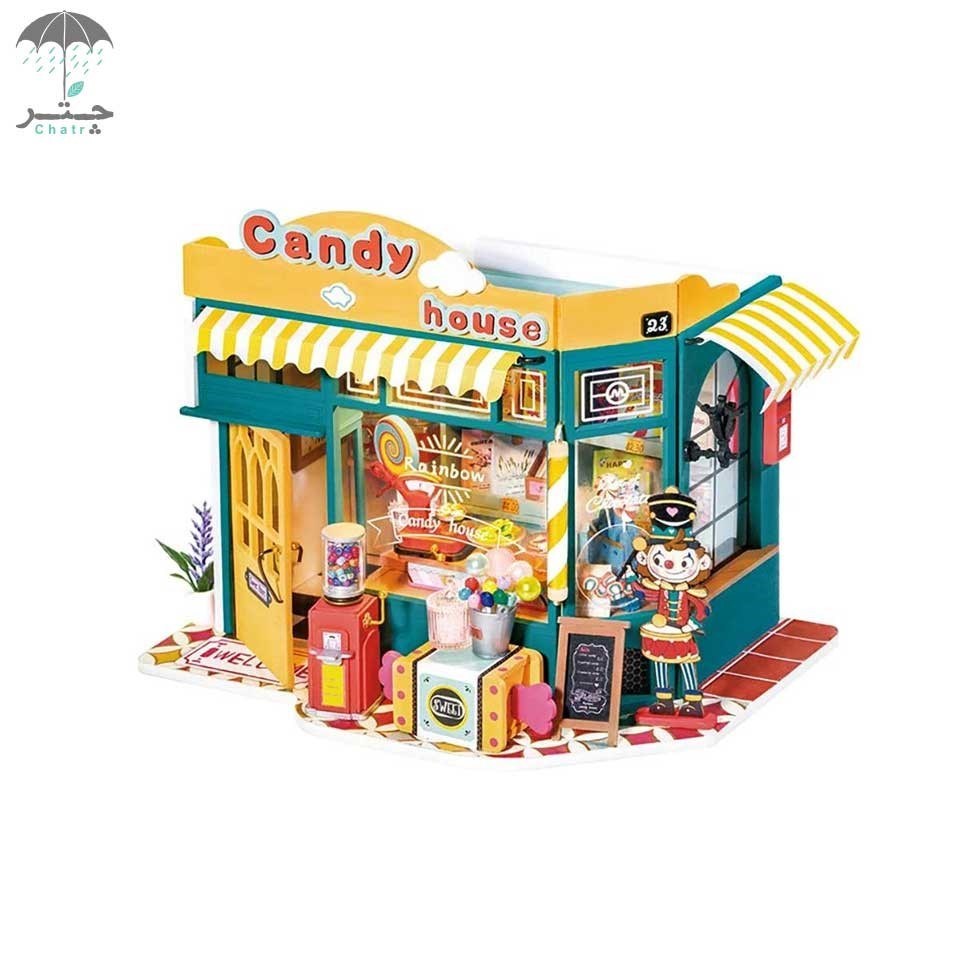 تصویر  خانه مینیاتوری روبوتایم طرح Rainbow Candy House کد DG158