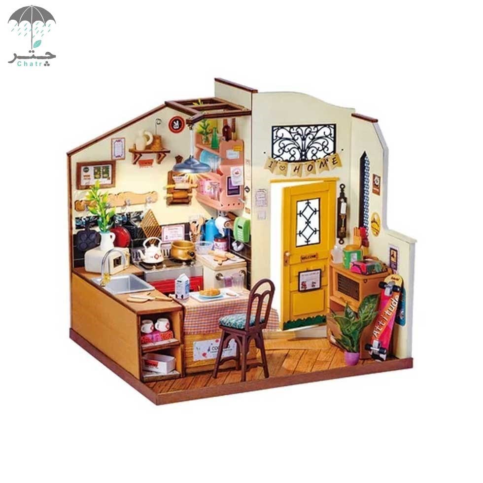 تصویر  خانه مینیاتوری روبوتایم طرح Cozy Kitchen کد DG159