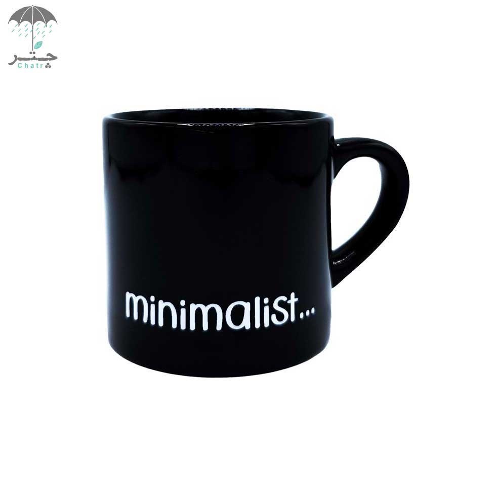 تصویر  بلک مینی ماگ سرامیکی هیدورا طرح Minimalist