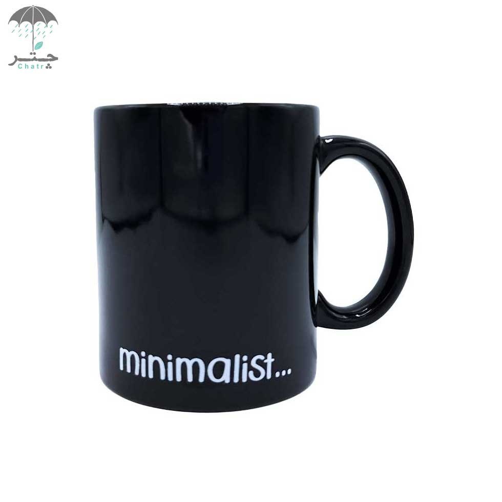 تصویر  بلک ماگ سرامیکی هیدورا طرح Minimalist