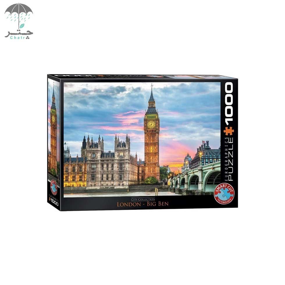 تصویر  پازل یوروگرافیکس 1000 تکه طرح london big ben کد 60000764