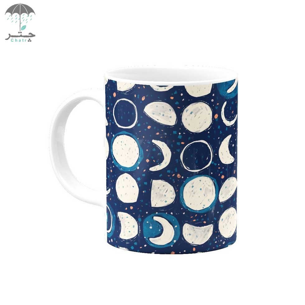 تصویر  ماگ سرامیکی هیدورا طرح Moon phases