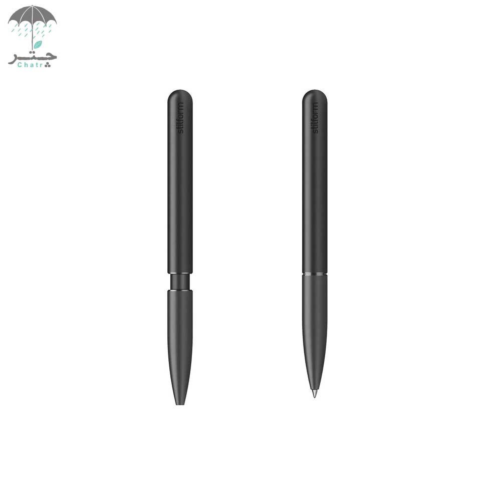 تصویر  خودکار آلومینیومی استیل‌فرم مدل Pen رنگ Warp black کد 200033