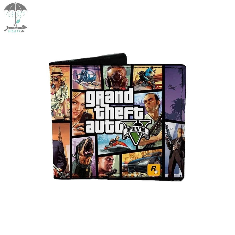تصویر  کیف پول هارنا طرح GTA