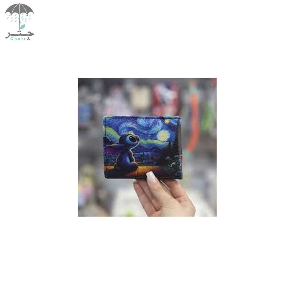 تصویر  کیف پول هارنا طرح استیچ در شب‌های پرستاره