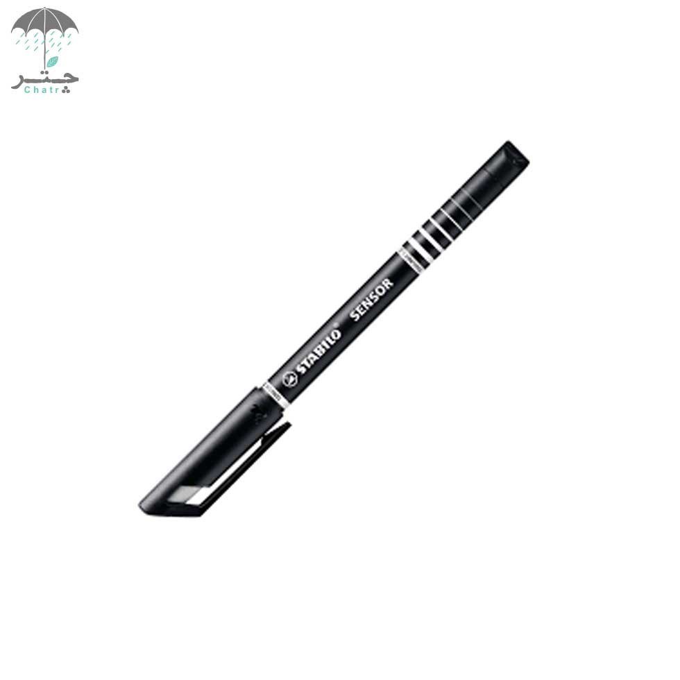 تصویر  روان‌نویس استبیلو مدل Sensor مشکی کد 18946