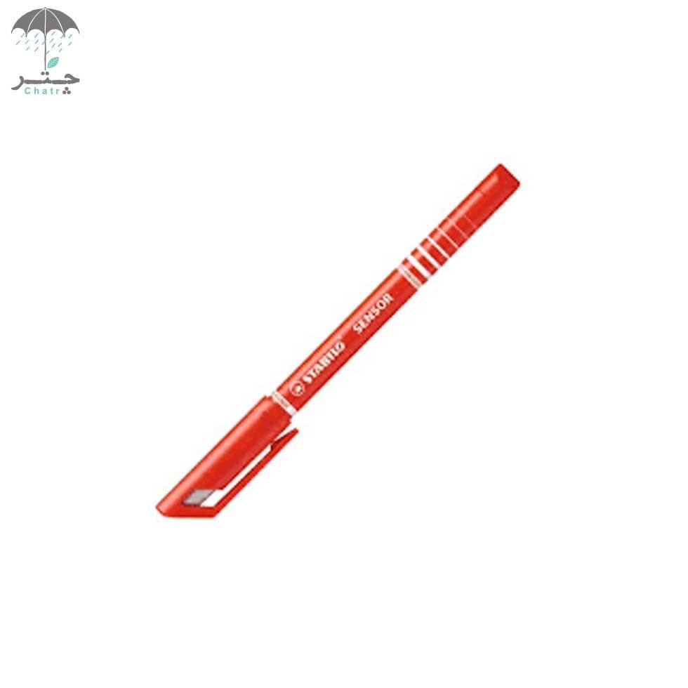 تصویر  روان‌نویس استبیلو مدل Sensor قرمز کد 18940